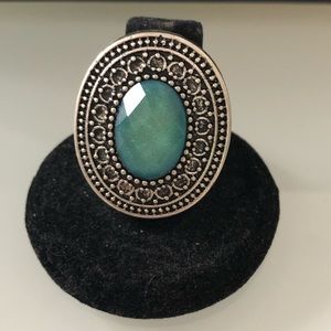 3 for $25🛍Oval stretchable silver color ring